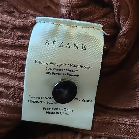 Nwt! Sezane Charlie Midi dress hazelnut - Picture 11 of 13
